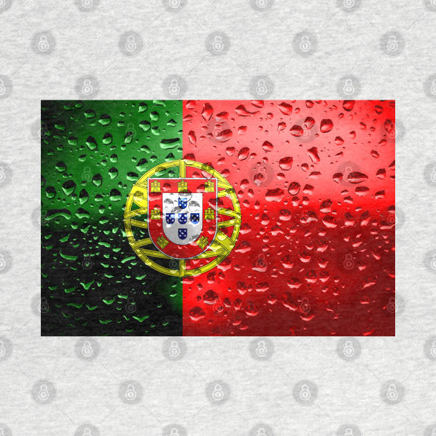 Flag of Portugual - Raindrops by DrPen